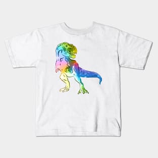 T-Rex | Rainbow Series | Pop Art Kids T-Shirt